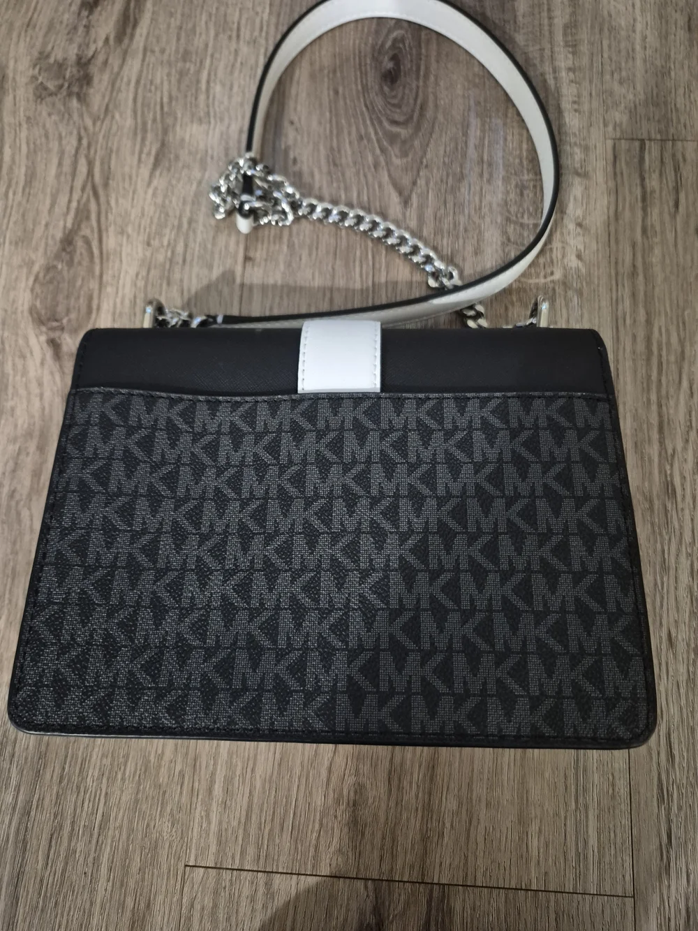 Michael Kors Black & White Crossbody Bag